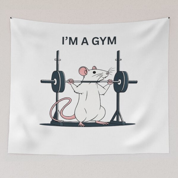 Item preview, I'M A GYM RAT designed and sold by FORESTWOLFCO.