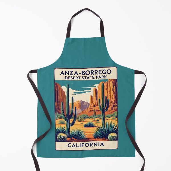 Item preview, Ilustración vintage del Parque Estatal del Desierto de Anza-Borrego (California) designed and sold by GoodOldVintage.