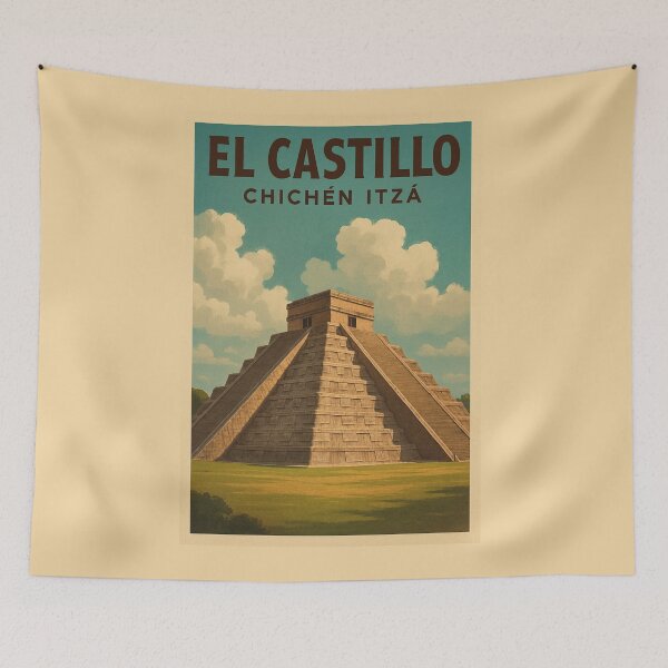 Item preview, El Castillo at Chichén Itzá designed and sold by Rue Market.