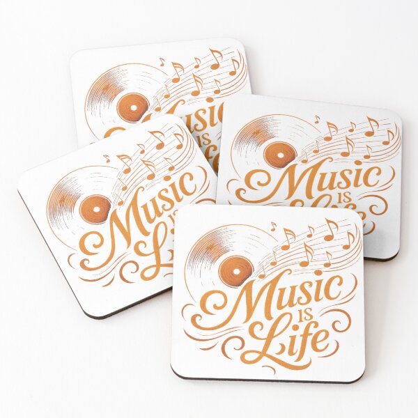 Item preview, Music is Life - Vintage Vinyl Record Art Graphic designed and sold by bobscraze.
