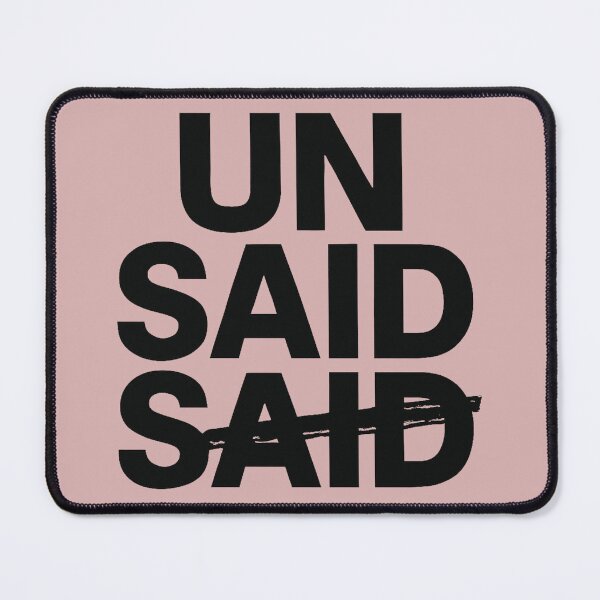 Item preview, Said. Unsaid. – Minimalist Emotional Duality Art designed and sold by The Melanic.
