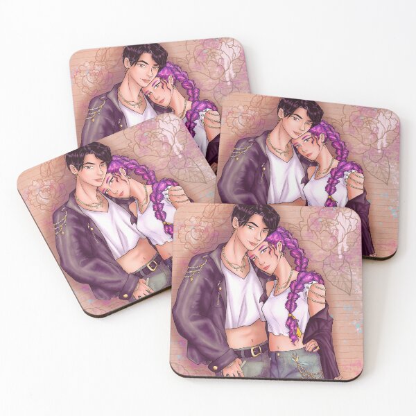 Item preview, demon idol power couple designed and sold by Rumcherry Art.