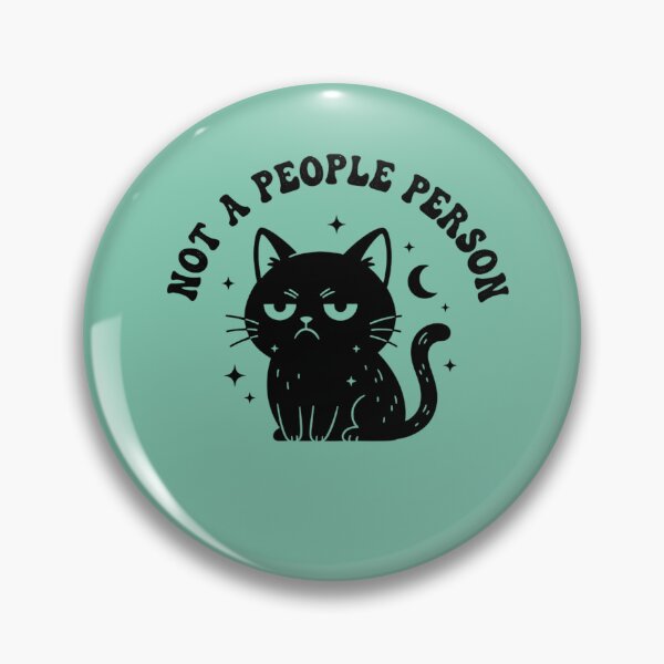Item preview, NOT A PEOPLE PERSON Subtle Introvert Cat - Not a People Person Minimalist Design designed and sold by DropRomance.