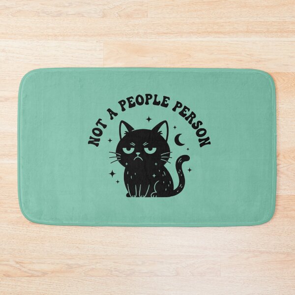 Item preview, NOT A PEOPLE PERSON Subtle Introvert Cat - Not a People Person Minimalist Design designed and sold by DropRomance.