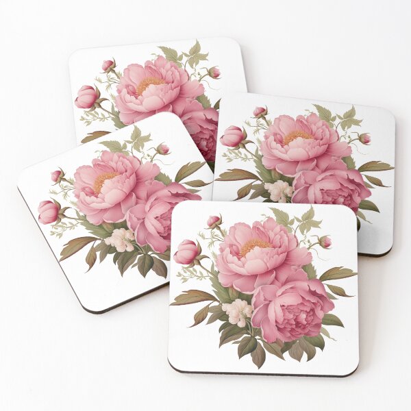Item preview, Peony Floral Cluster Art designed and sold by New-School-Wave.