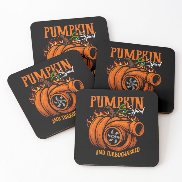 Item preview, Pumpkin Spiced and Turbocharged Funny Halloween Car Racing designed and sold by CarantinedChaos.