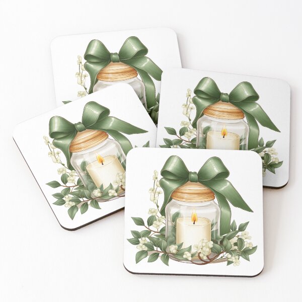 Item preview, Floral Candle Glass Jar designed and sold by New-School-Wave.