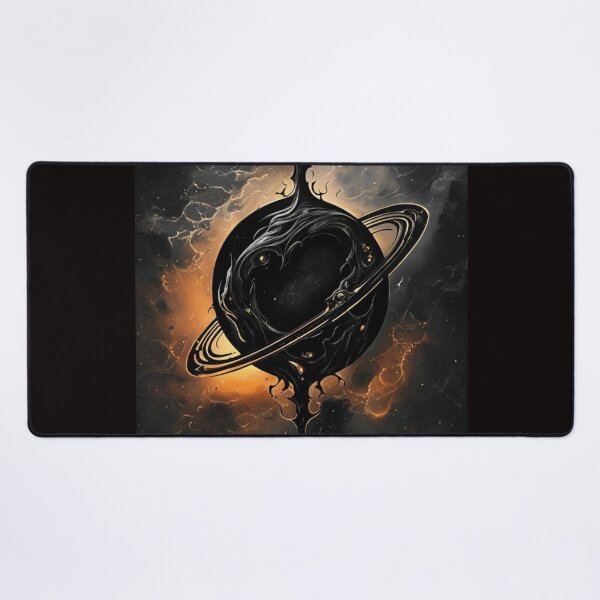 Item preview, Abstract Cosmic Ringed Planet Illustration designed and sold by Rue Design Company.