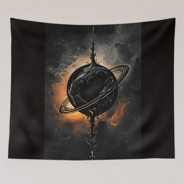 Item preview, Abstract Cosmic Ringed Planet Illustration designed and sold by Rue Market.