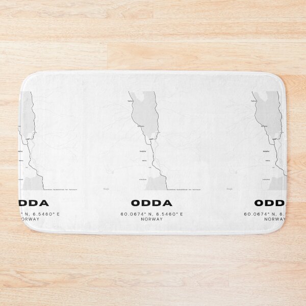 Item preview, Odda Norway City Map | Minimalist Line Art designed and sold by RM-Journey.