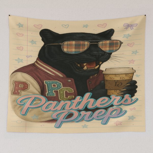 Item preview, “Panther’s Prep Rally: Sip, Style, and School Spirit" designed and sold by Mindful56.