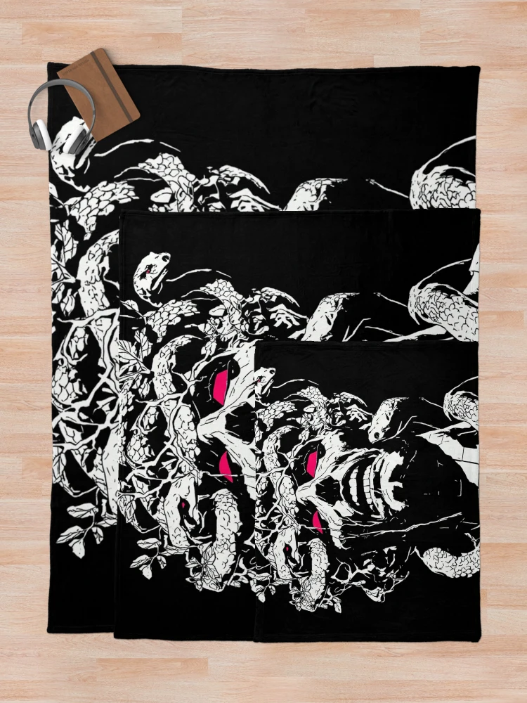Thumbnail 5 of 6, Throw Blanket, Skellz designed and sold by DRENCHEDnAI.