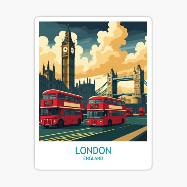 London Calling – Retro City Design for Wanderers Sticker