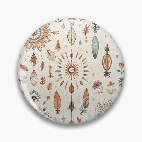 Artikelvorschau, Desert Bloom Boho-Muster – Erdig & freigeistig entworfen und verkauft von JiffyGirls.