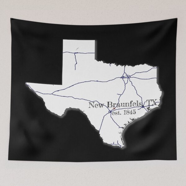 Item preview, New Braunfels, TX [White] designed and sold by PhilbonianDezin.