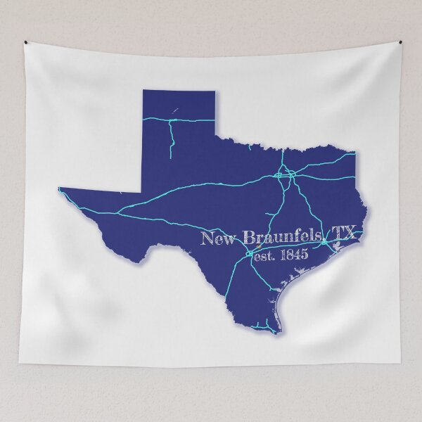 Item preview, New Braunfels, TX [Blue] designed and sold by PhilbonianDezin.
