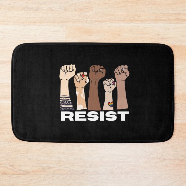 Item preview, RESIST (with diverse fists raised) designed and sold by CheekyGrace.