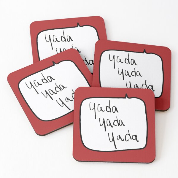 Item preview, “Yada Yada Yada” – Funny Handwritten Pop Culture Speech Bubble Quote designed and sold by from here 2 mars.