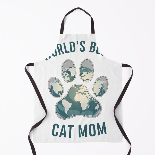 Item preview, World's Best Cat Mom Dad Paw Print Globe designed and sold by zoughlal.