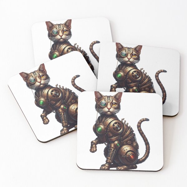 Item preview, Steampunk Cat Gears Cogs designed and sold by zoughlal.