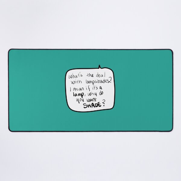 Item preview, “What’s the Deal With Lampshades?” – Funny Observational Speech Bubble Quote in Handwritten Style designed and sold by from here 2 mars.