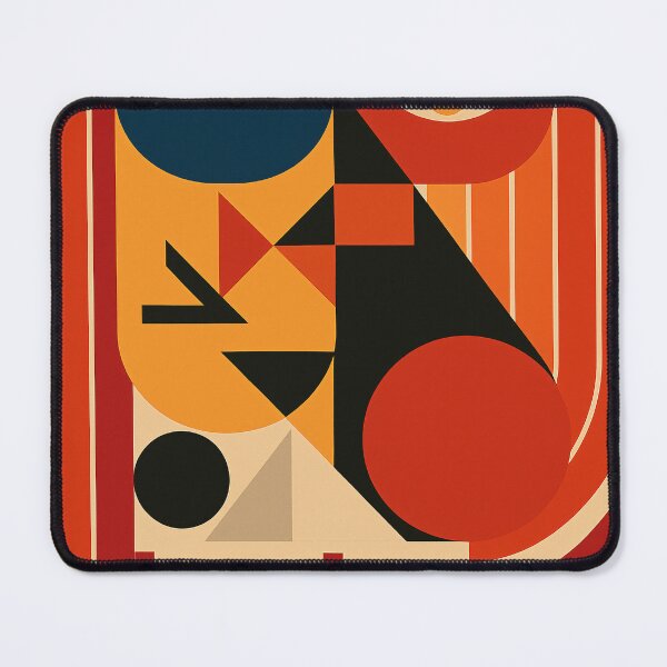 Item preview, Bauhaus Geometric Orange Confluence  designed and sold by StuckOn-Detroit.