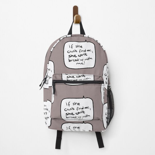 Item preview, “If She Can’t Find Me, She Can’t Break Up With Me!” – Funny George-Style Speech Bubble Quote designed and sold by from here 2 mars.