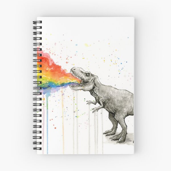 Item preview, T-Rex Puking Rainbow Taste the Rainbow designed and sold by Olga Shvartsur.