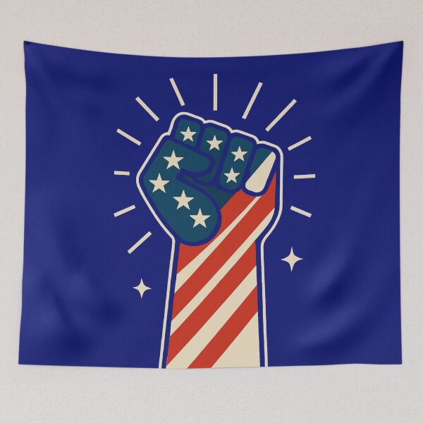 Item preview, Patriotic Fist Symbol in American Colors designed and sold by Rue Market.