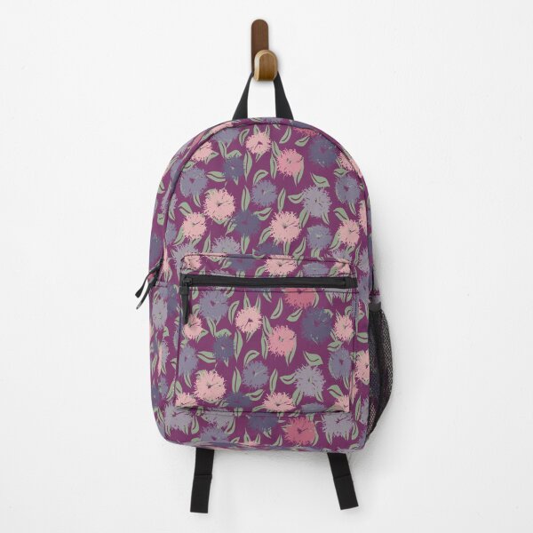 Item preview, Pom Pom Dahlia Floral Pattern – Bold Garden Blooms on Pale Pink designed and sold by goodforsoulart.
