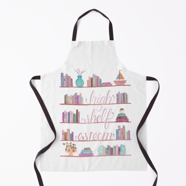 Artikelvorschau, Kopie von High Shelf Esteem Aquarell Bücherregal Pink Türkis entworfen und verkauft von StacySepulvado.