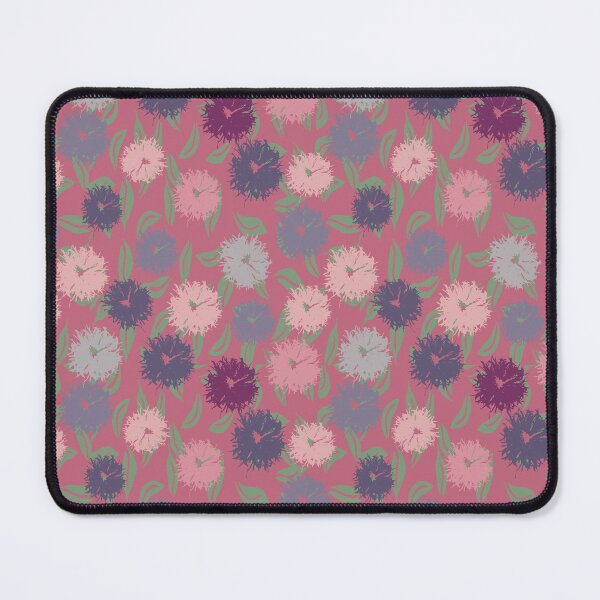 Item preview, Pom Pom Dahlia Floral Pattern – Bold Garden Blooms on Raspberry Pink designed and sold by goodforsoulart.
