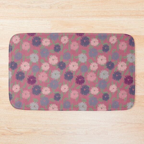 Item preview, Pom Pom Dahlia Floral Pattern – Bold Garden Blooms on Raspberry Pink designed and sold by goodforsoulart.