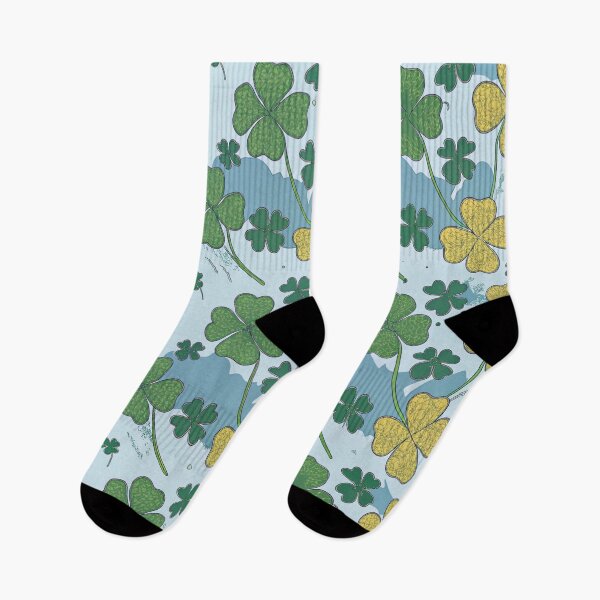 Item preview,  Lucky Clover Garden on Sky Blue designed and sold by joycrysstudio.