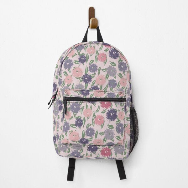 Item preview, Pom Pom Dahlia Floral Pattern – Bold Garden Blooms on Pale Pink designed and sold by goodforsoulart.