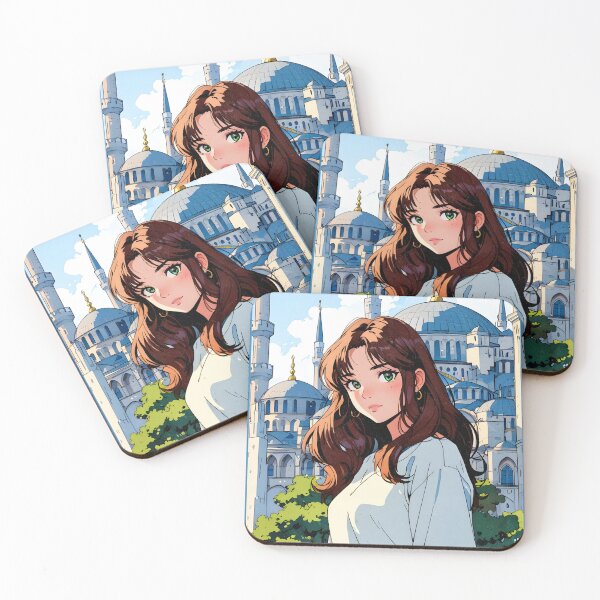 Item preview, Romantic Farewell in Istanbul Turkey – Retro Anime Travel Girl Love Quote designed and sold by Kawaii-Sky.