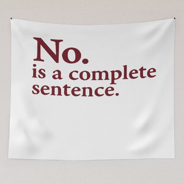 Item preview, No. is a complete sentence. designed and sold by GRidiculousS.