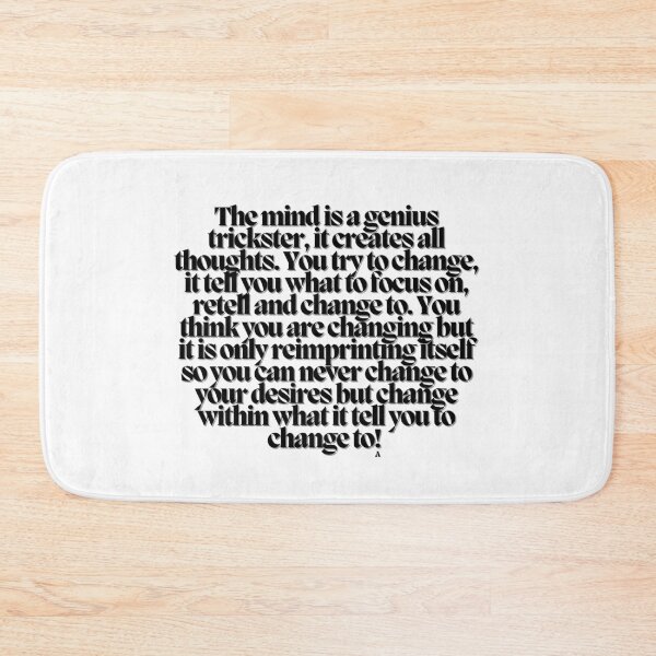 Item preview, The mind is a genius trickster, it creates all thoughts. You try to change, it tell you what to focus on, retell and change to. You think you are changing but it is only reimprinting itself so you designed and sold by Finds.