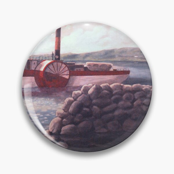 Item preview, Woman watches paddlewheel boat from a jetty.  designed and sold by daverheaume.