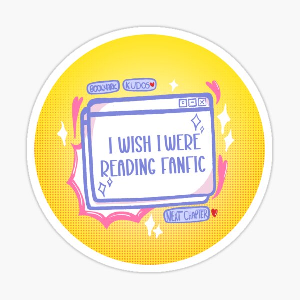 Item preview, I wish I were reading fanfic designed and sold by Mochi's Den.