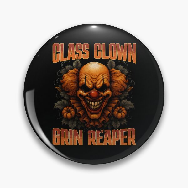 Item preview, Class Clown Grin Reaper Funny Back To School Creepy Spooky Clown Halloween  designed and sold by Bad Kitty Designz.