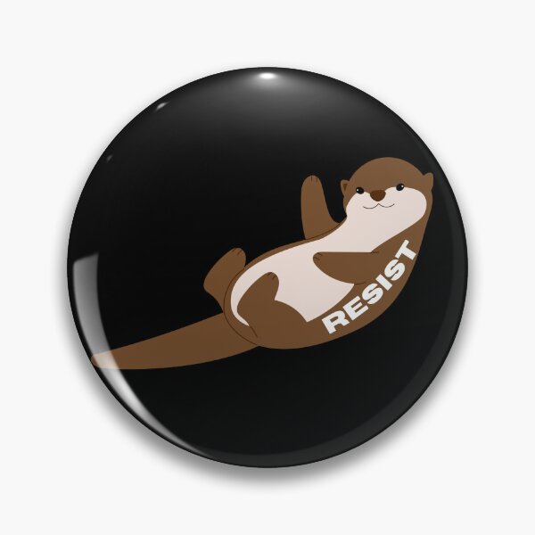 Item preview, Otter with fist raised, RESIST designed and sold by CheekyGrace.
