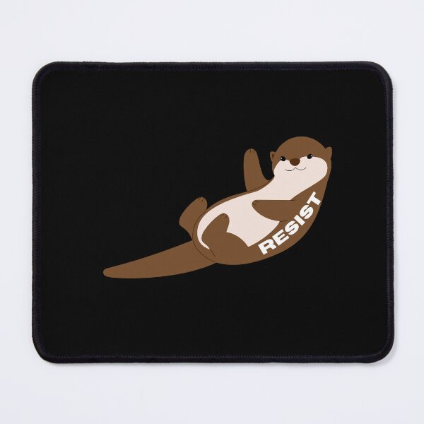Item preview, Otter with fist raised, RESIST designed and sold by CheekyGrace.