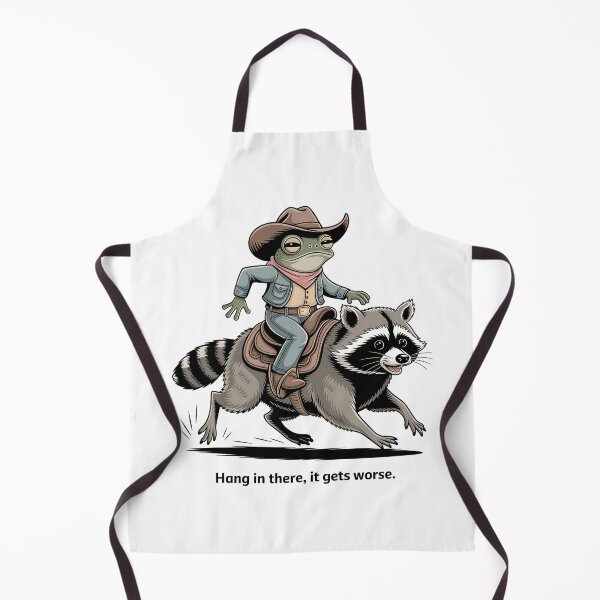 Item preview, Hang in There Frog Raccoon designed and sold by ZooMax Designs.