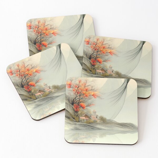 Item preview, Echoes Beneath Vermilion Canopy designed and sold by bloorose.