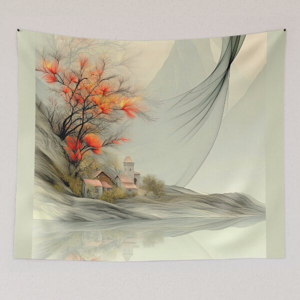 Item preview, Echoes Beneath Vermilion Canopy designed and sold by bloorose.