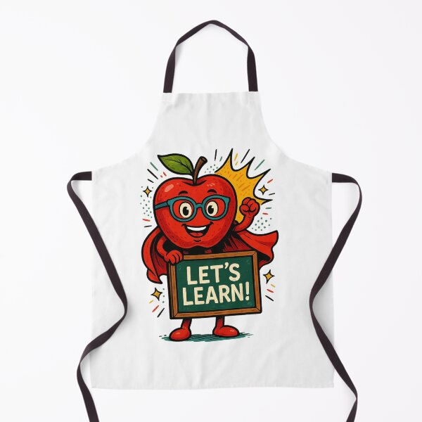 Item preview, Apple Superhero Teacher – Cute Back to School T-Shirt for Kids designed and sold by Uglyandcute.