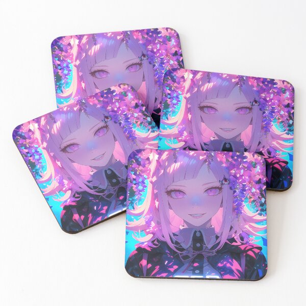 Item preview, Chiaki Nanami Danganronpa Anime Wisteria Blossom Festival Neon Glow designed and sold by mildaclairmo.