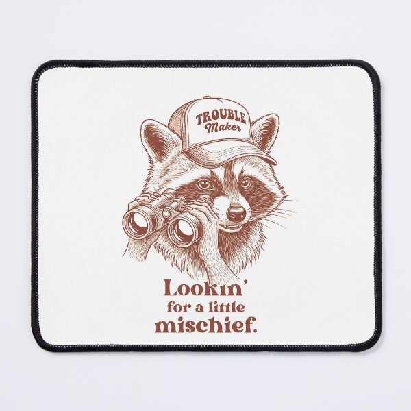 Item preview, Raccoon Trouble Maker Looking For Mischief designed and sold by ZooMax Designs.