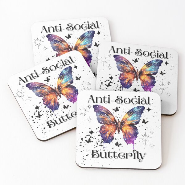 Item preview, Antisocial Butterfly designed and sold by LyciesDesigns.